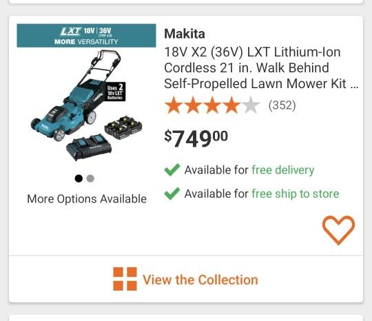 Marital 36v Lawn Mower
