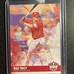 Mike Trout 2018 Diamond Kings Baseball Card