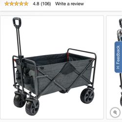 Costco Collapsible Wagon- Mac Sports XL Folding Wagon with net