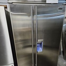 42" SUB ZERO BUILT IN STAINLESS STEEL REFRIGERATOR 