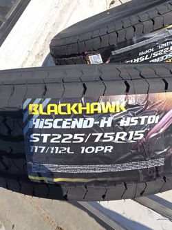 St225 75 R15 Trailer Tires   4pcs $280 