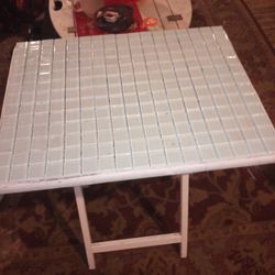 White Small Table