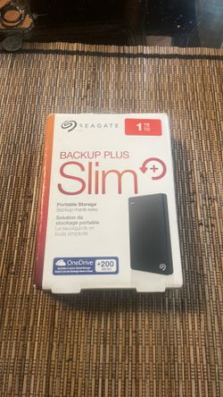 Seagate Backup Plus Slim Portable Storage - 1TB