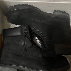Timberland Premium 6 In Waterproof Black Nubick