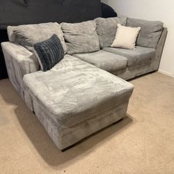 Corduroy Sectional Couch 