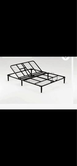 Electric king size frame and mattress