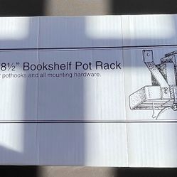 Crate And Barrel Crome 36x8.5 Pot Rack