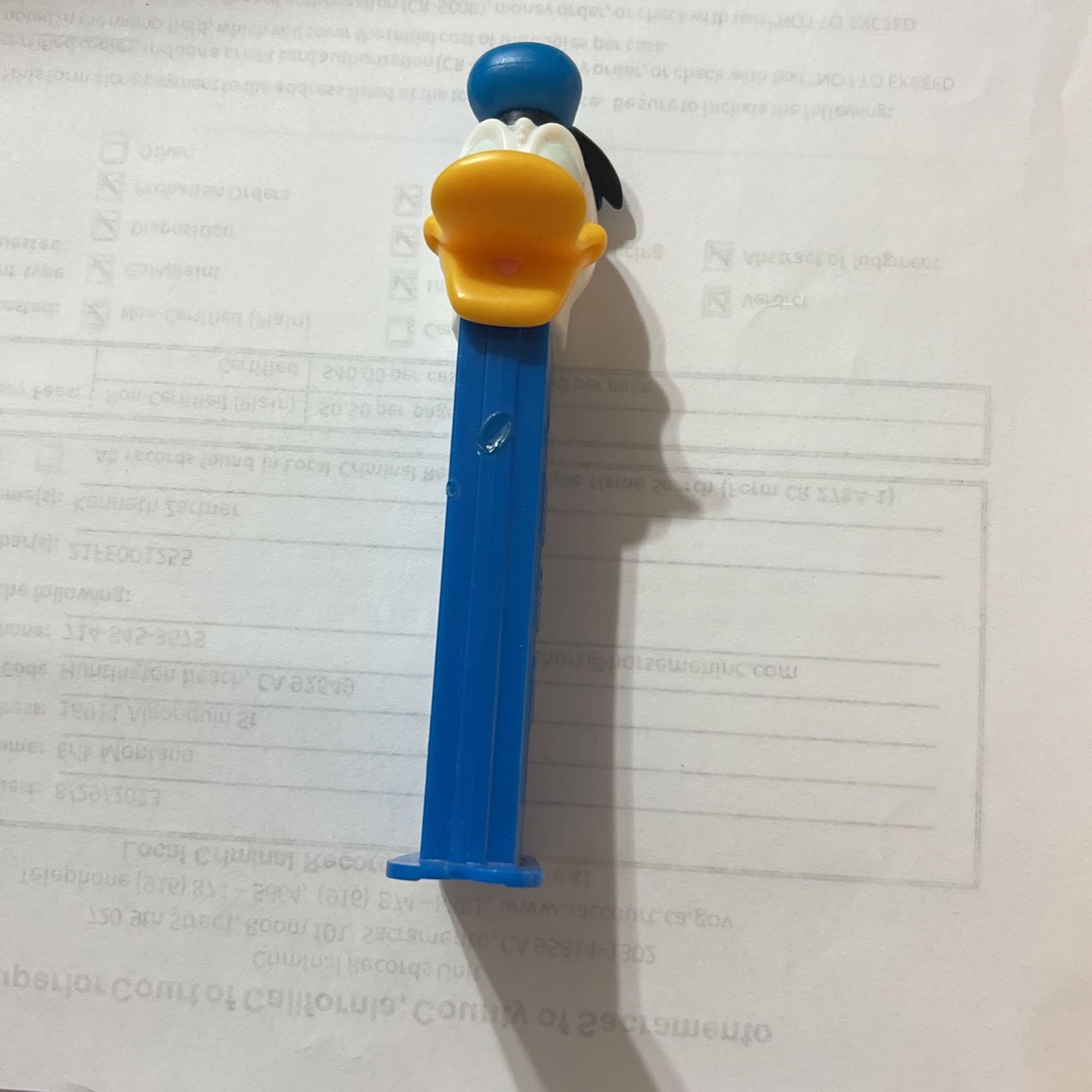 Donald Duck Pez Dispenser