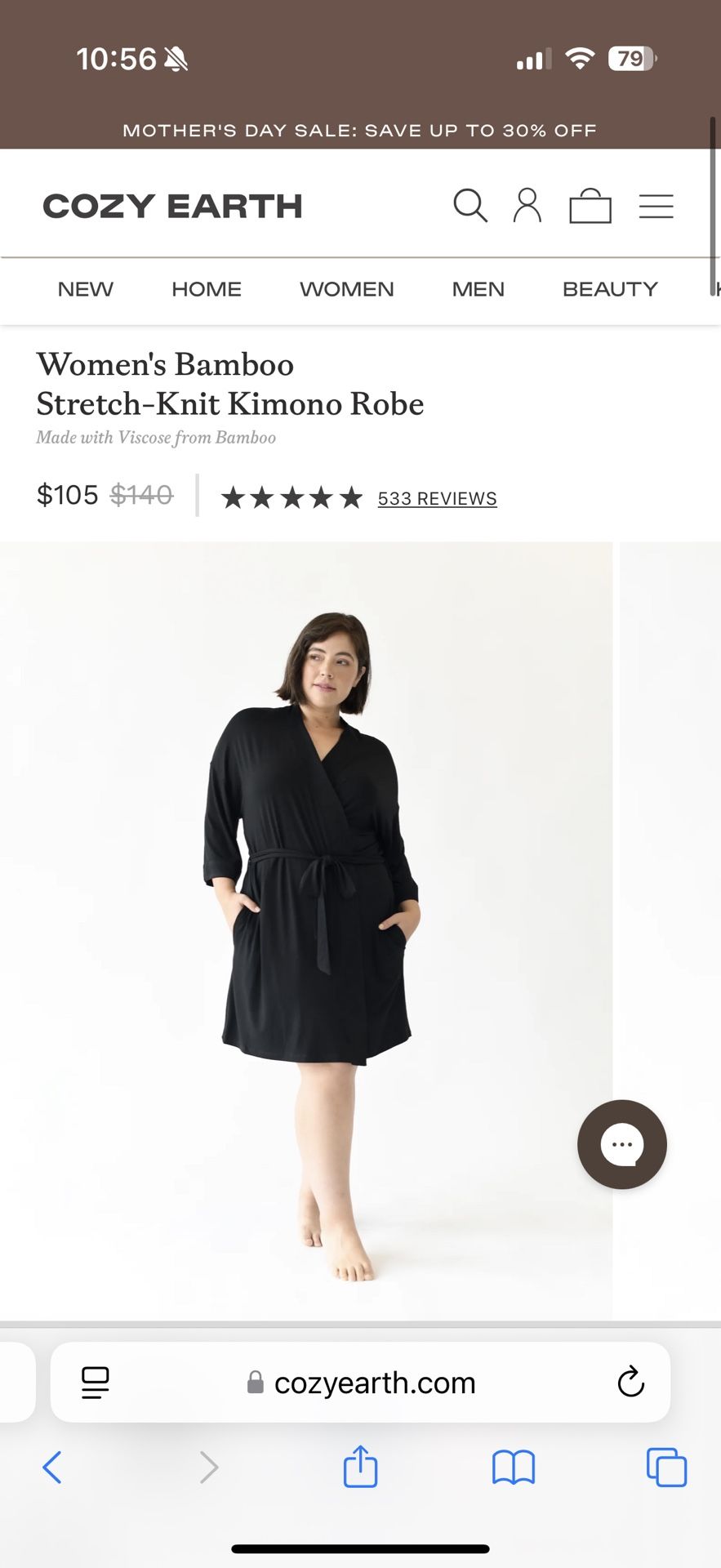 Cozy Earth kimono Robe
