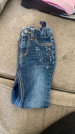 Toddler Girl Embroidered Denim Jeans