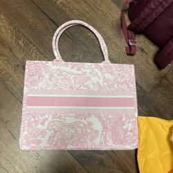 Pink Tote Bag