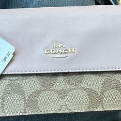 New With Tags Genuine Coach Wallet Retails For $188