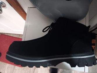 Black Suede Lace-Up Chukka Boot