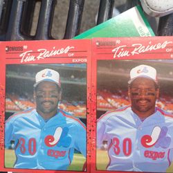1990 Donruss Error Card  (TIM RAINES)