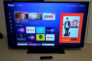 Samsung 46" 1080p "Smart" HDTV with Roku Streaming Stick+ 4K & Stand (MSRP: $449)