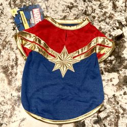 NEW Avengers Captain Marvel Dog Shirt - XS