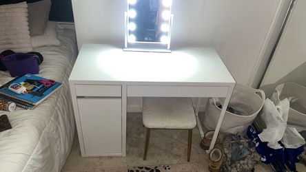 White vanity