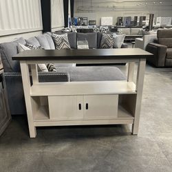 Server / Console Table White And Grey 