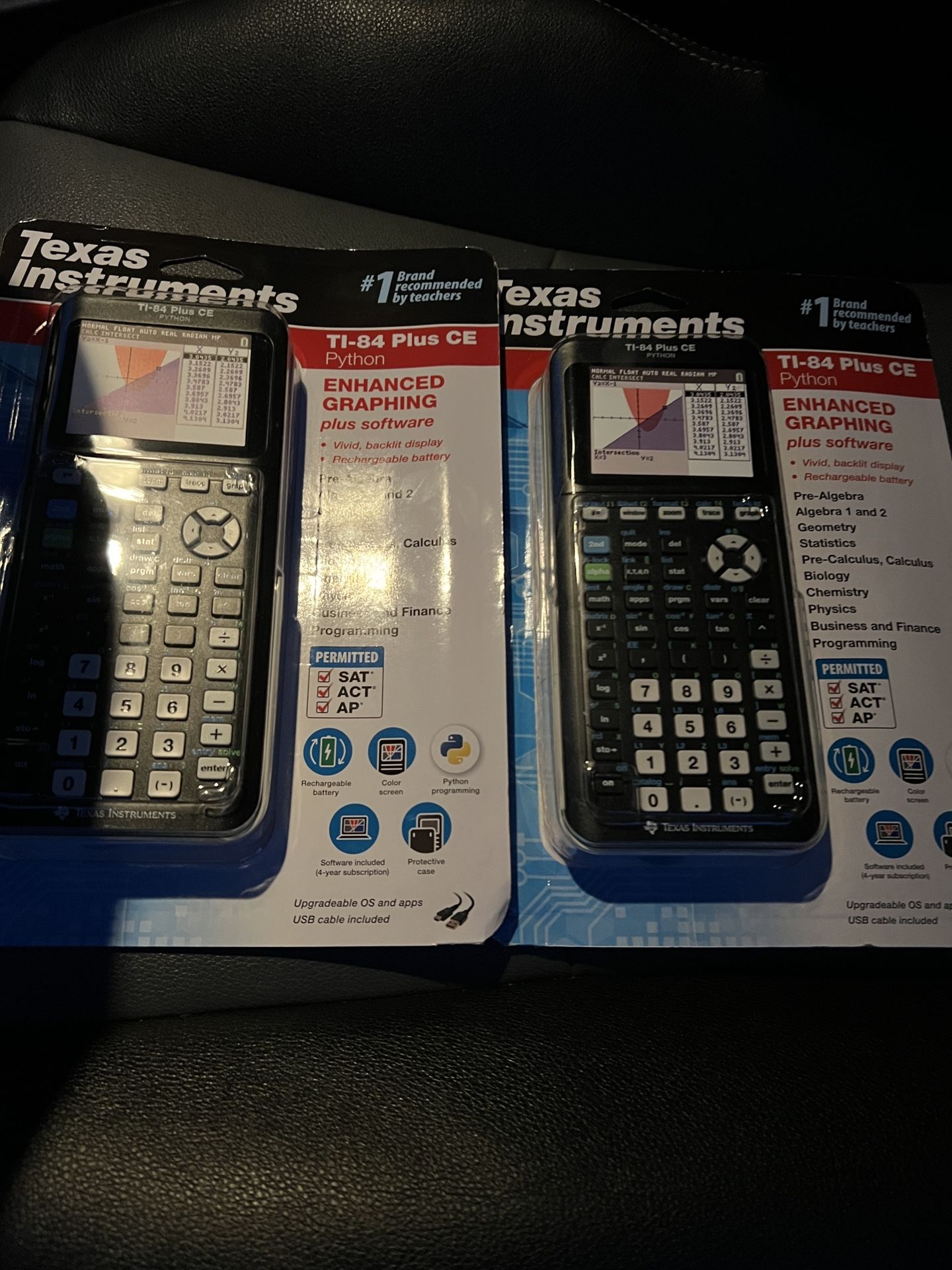 2 TI-84 Plus CE Python Graphing Calculators Brand New In Factory Sealed ...
