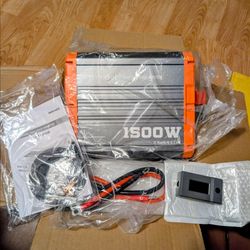 AeternaSol 1500W Power Inverter with Accessories RV Boat Auto Power Failure Camping