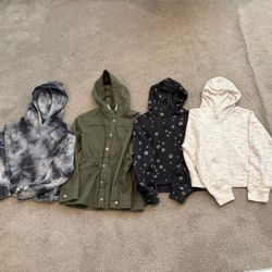 Bundle Of 4 Girl Jackets/ Hoodies - Size 10-12