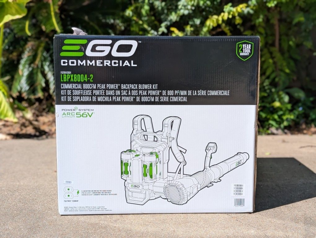 NEW EGO Commercial LBPX8000 800CFM Dual Port Backpack Blower (Bare Tool)