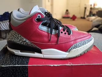 Air Jordan 3 Retro SE 'Red Cement' - Size 9 (Complete w/ OG Box & Extra Laces)
