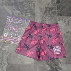 Eric Emanuel X Bape Pruple/pink Shorts