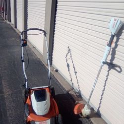 Stihl Electric Mower With Weed eater 