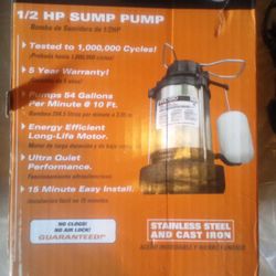 RIDGID 1/ 2 HP SUMP PUMP