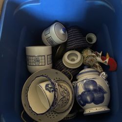 Blue and White decor