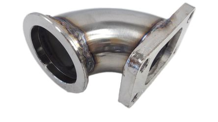 90 Degree Stainless Steel Adapter T3 flange to 2.3” ID 3.2"OD V-band Flange(90F T3-VB250)