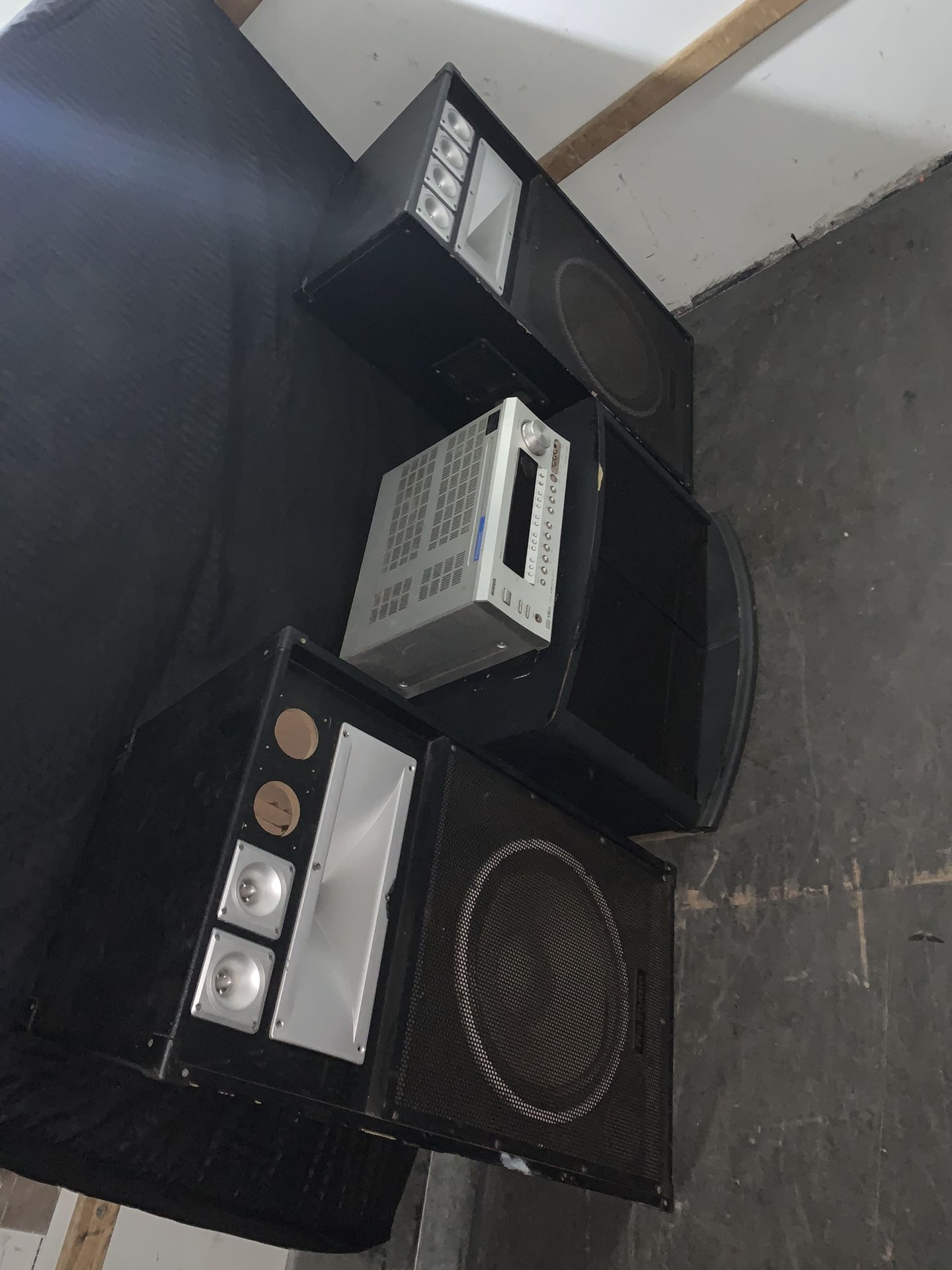 Pro Studio Speakers, Stand And Receiver