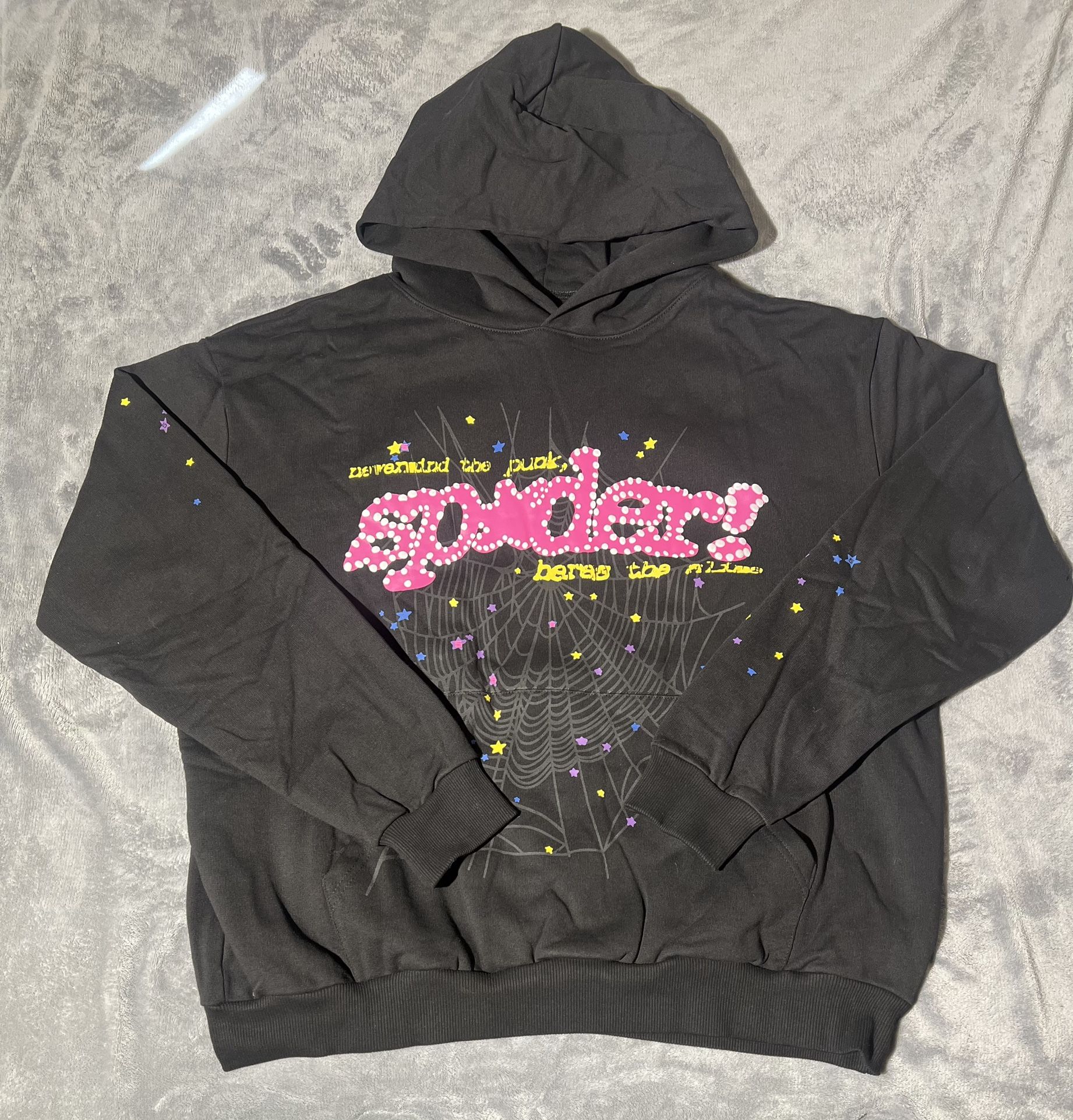 Pink Sp5der label hoodie