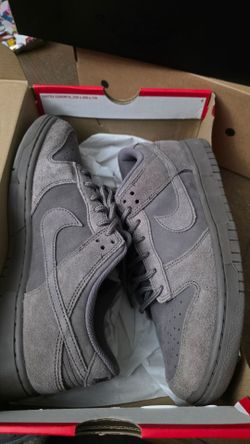8.5 grey Nike dunk retro suede