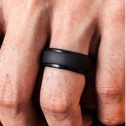 Men’s Silicone Blk Ring