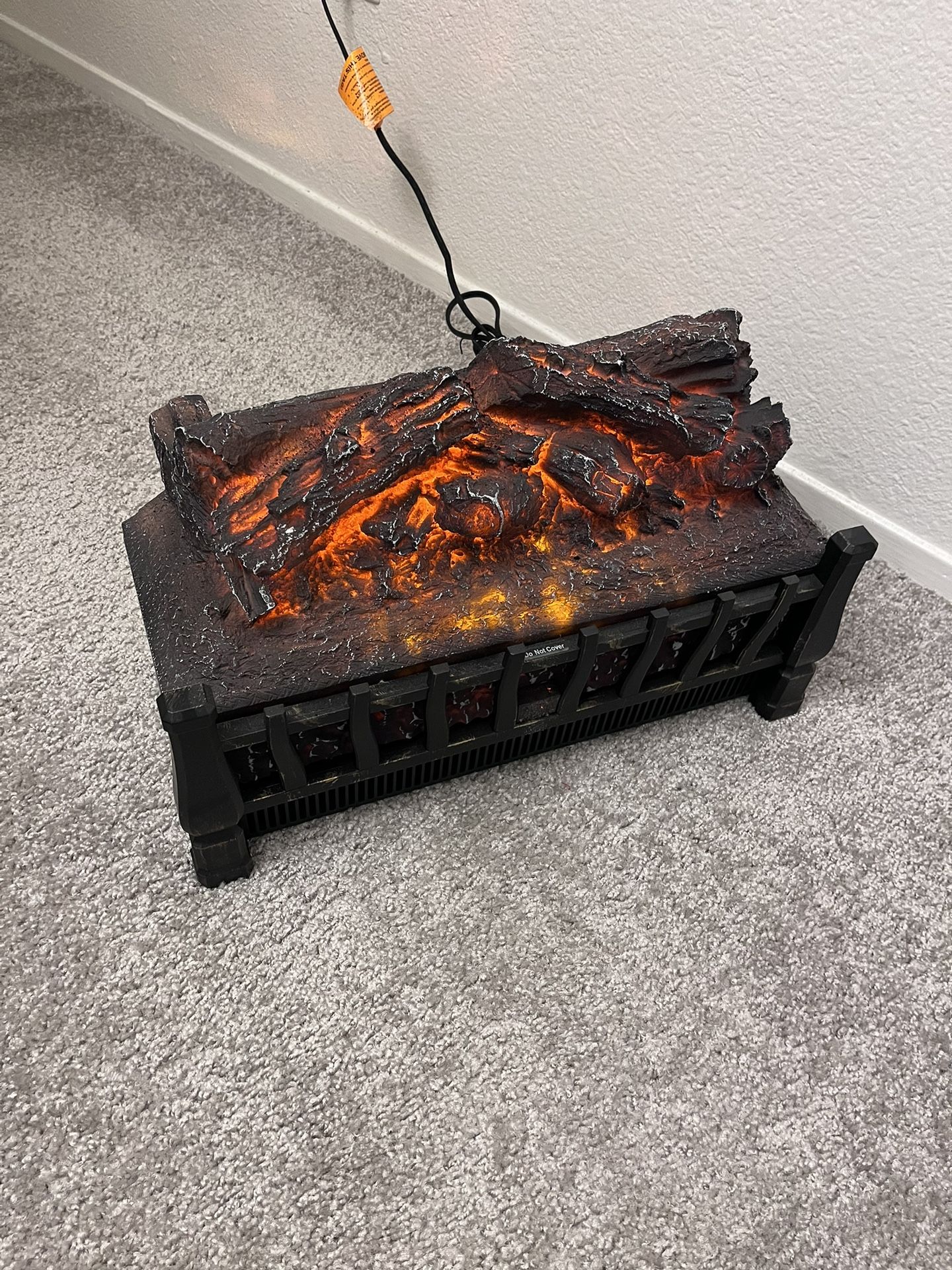 Electric Fireplace Logs Set Heater 23"