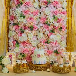 Flower Wall Panel Backdrop, 12pcs. 