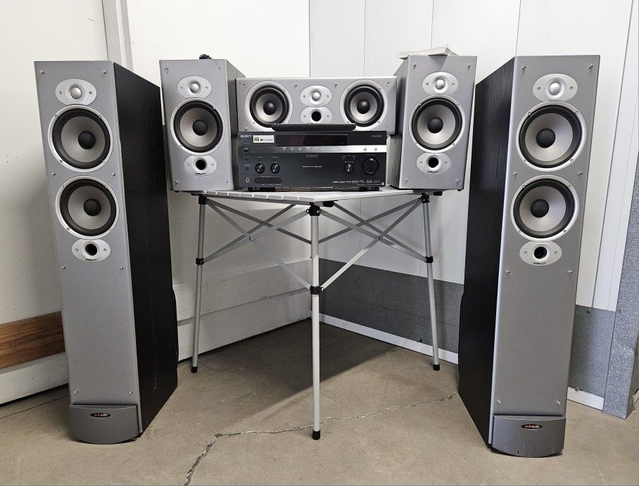 Sony DA3300ES Receiver + 5 Polk Audio Speakers