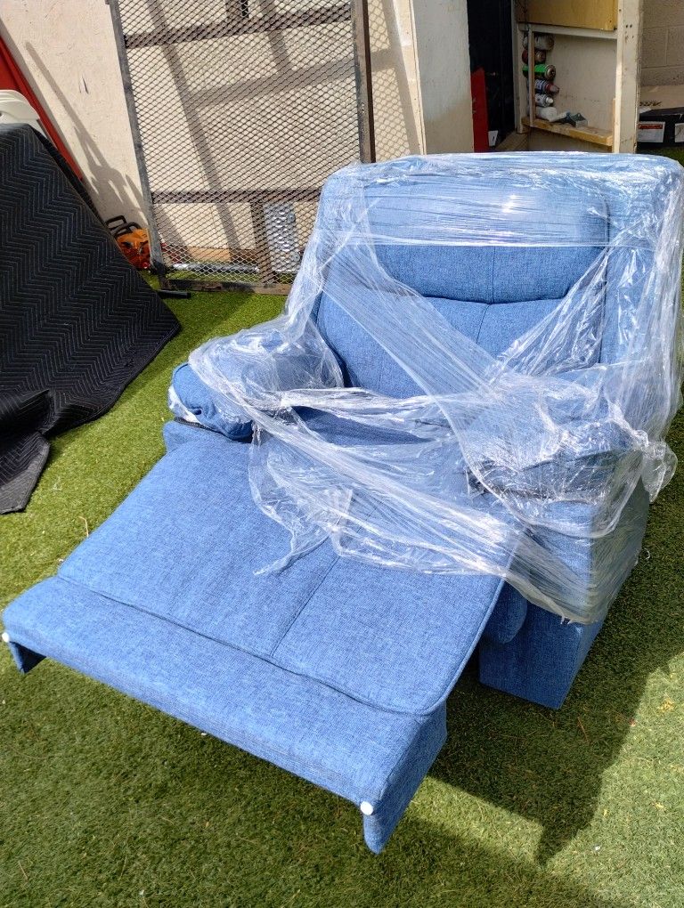 Recliner Chair Navy Blue π΅
