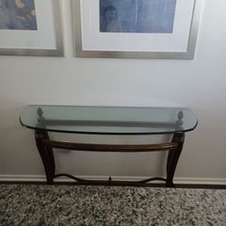 Glass Console Table.
