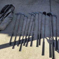 Tour Craft Gold Clubs & Balls