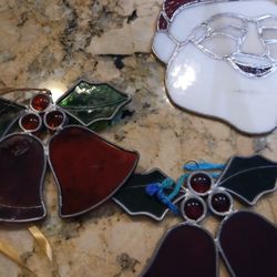 Antique Stain Glass Christmas 