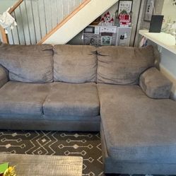 Couch with chaise lounge