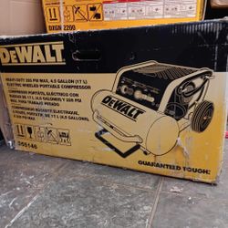 Dewalt New Compressor 4.5 Gallons