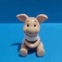 Vintage Disney Winnie the Pooh Piglet PVC Mini Figure 2" Cake Topper.