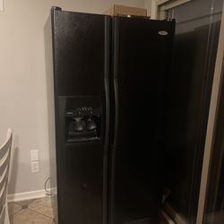 Black Whirlpool Refrigerator