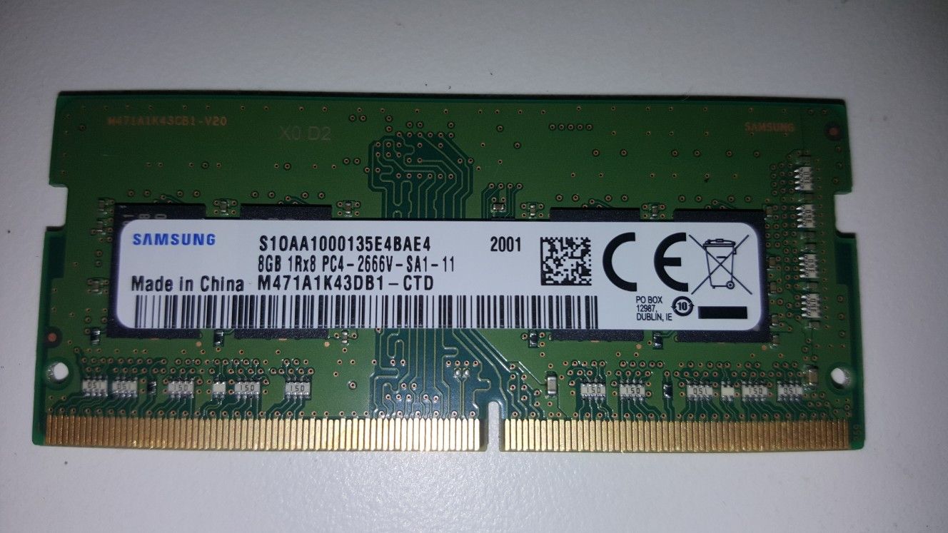 8 gigs DDR4 Laptop ram