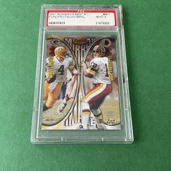 1997 Brett Favre Bowman’s Best Mirror Images #M11 PSA M9