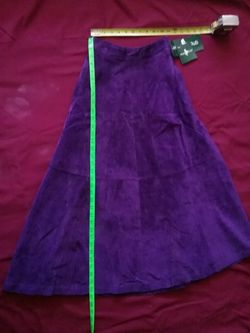 Purple Suede Skirt sz 5
